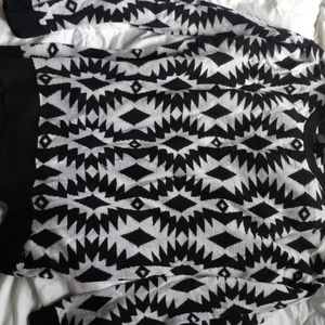 Black and white sweater